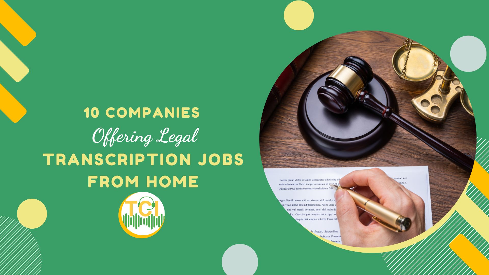 10 Companies Offering Legal Transcription Jobs From Home